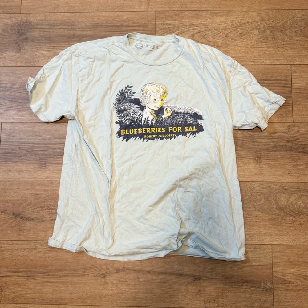 Out of Print Light Gray Cotton T-Shirt